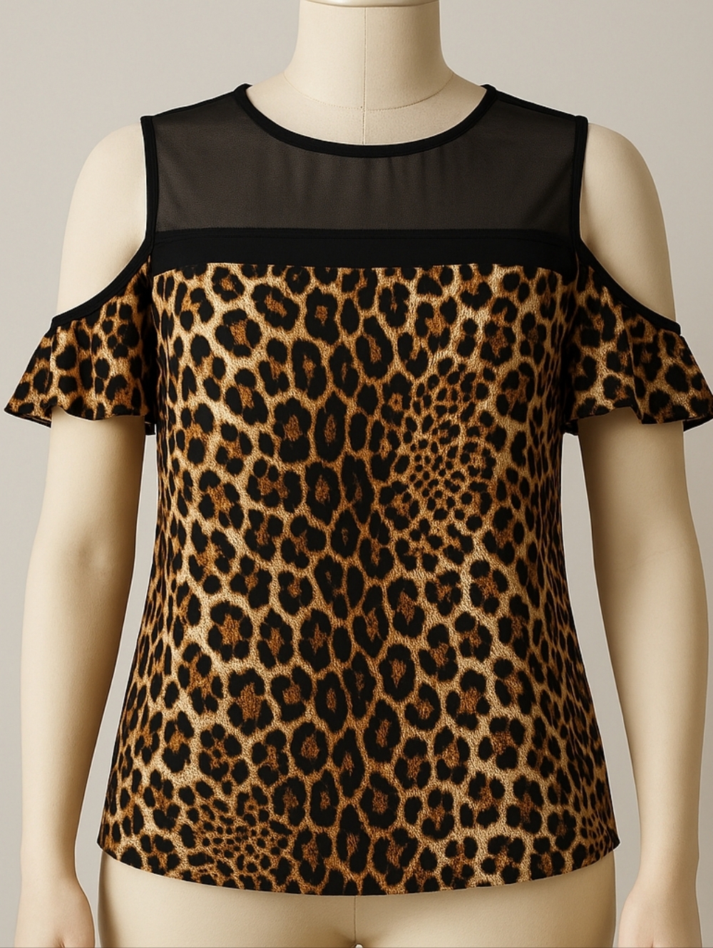 Women's Top Lepord Print